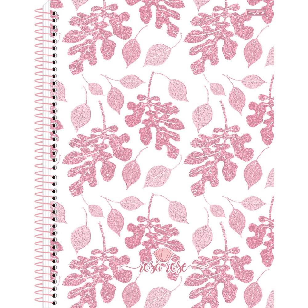 CADERNO 10X1 CAPA DURA ROSA ROSE 160F SD INOVACOES PCT.C/04