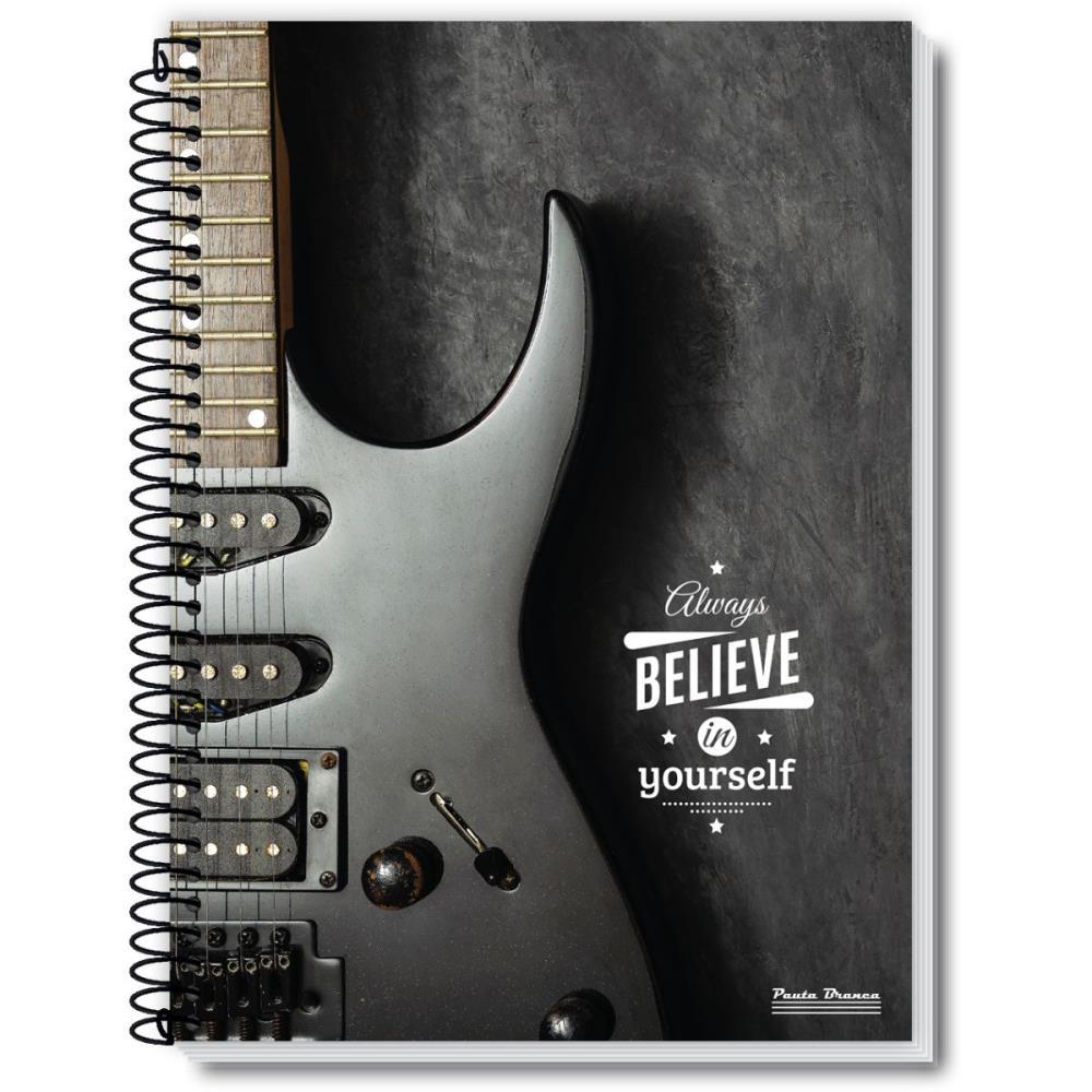 CADERNO 10X1 CAPA DURA ROX 200FLS. PAUTA BRANCA PCT.C/03