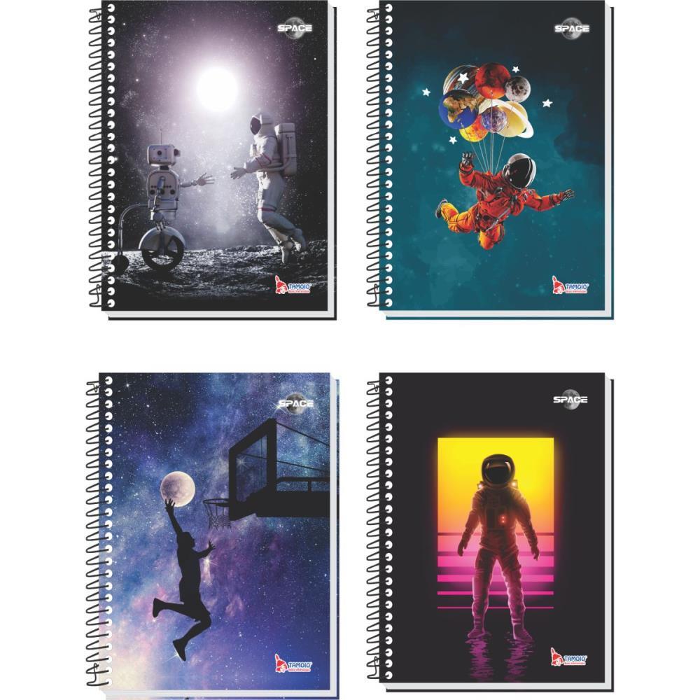 CADERNO 10X1 CAPA DURA SPACE 160 FOLHAS TAMOIO PCT.C/04