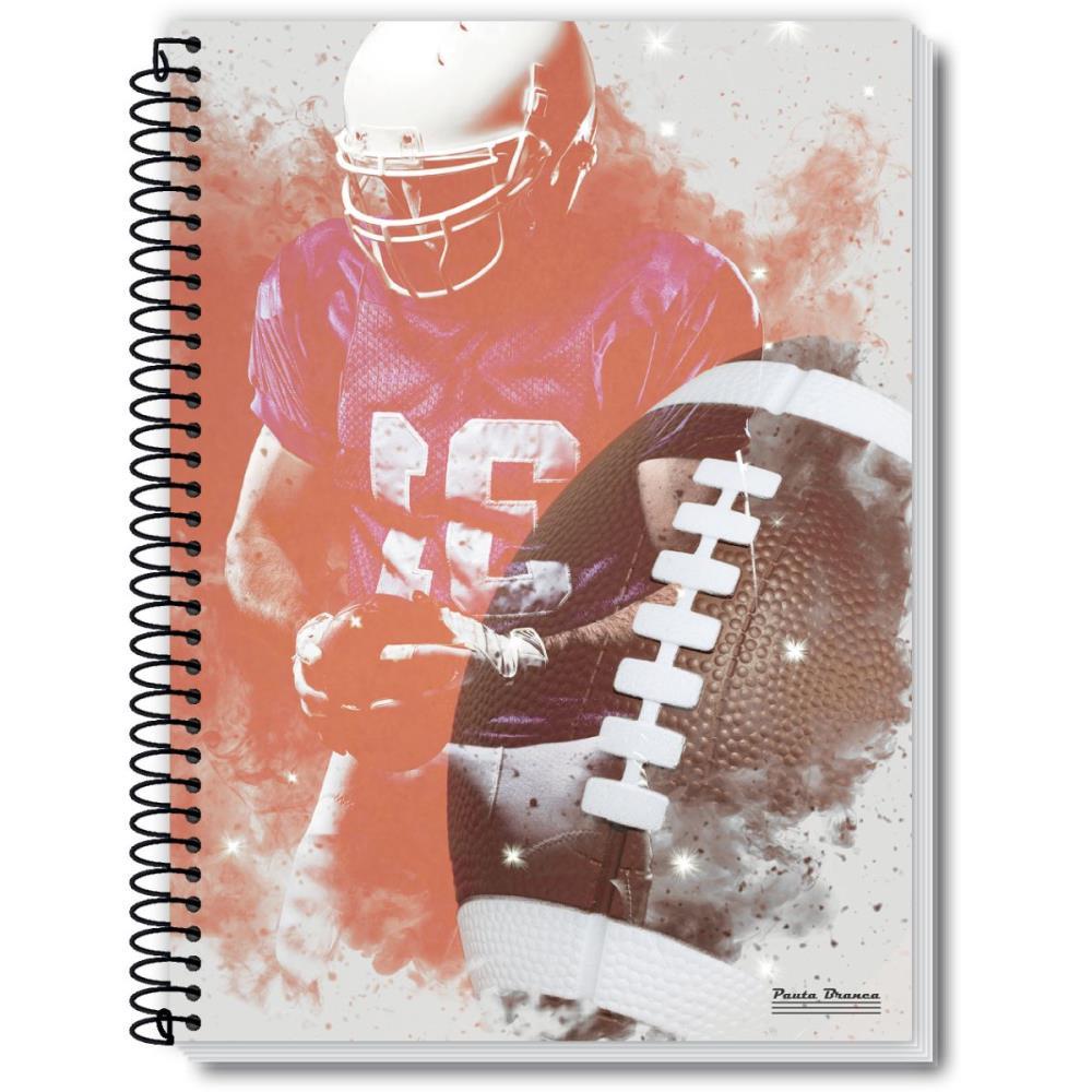 CADERNO 20X1 CAPA DURA ROX 400FLS. PAUTA BRANCA PCT.C/02