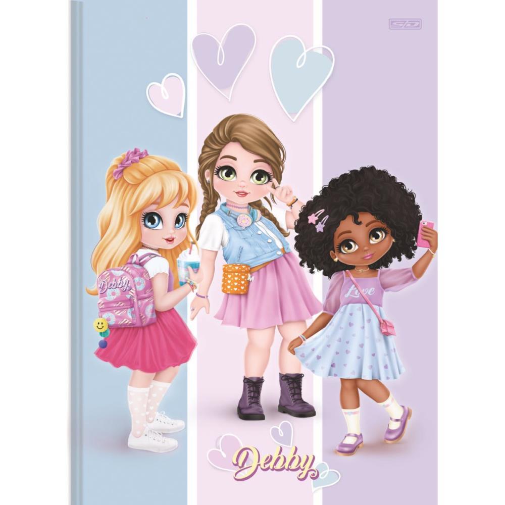 CADERNO BROCHURA 1/4 CAPA DURA DEBBY 80F SD INOVACOES PCT.C/05