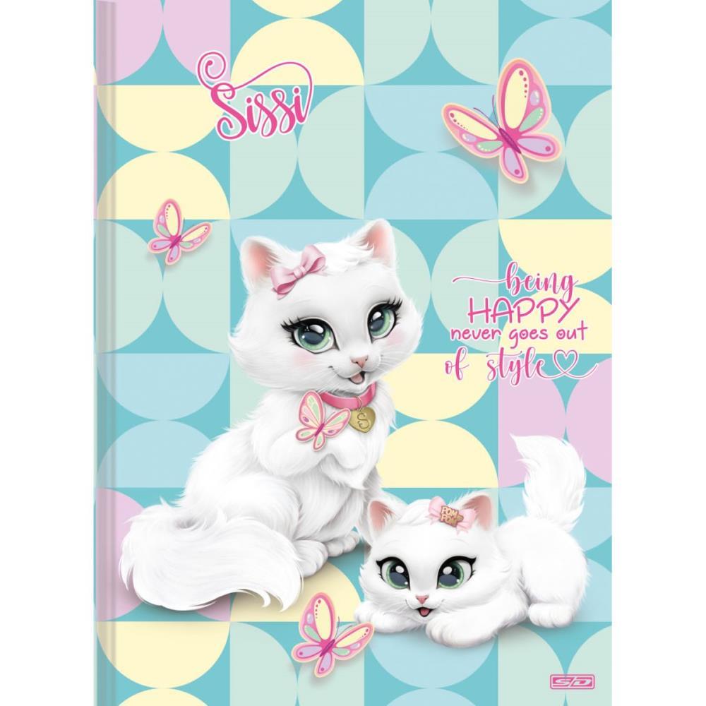 CADERNO BROCHURA 1/4 CAPA DURA SISSI 48F SD INOVACOES PCT.C/10