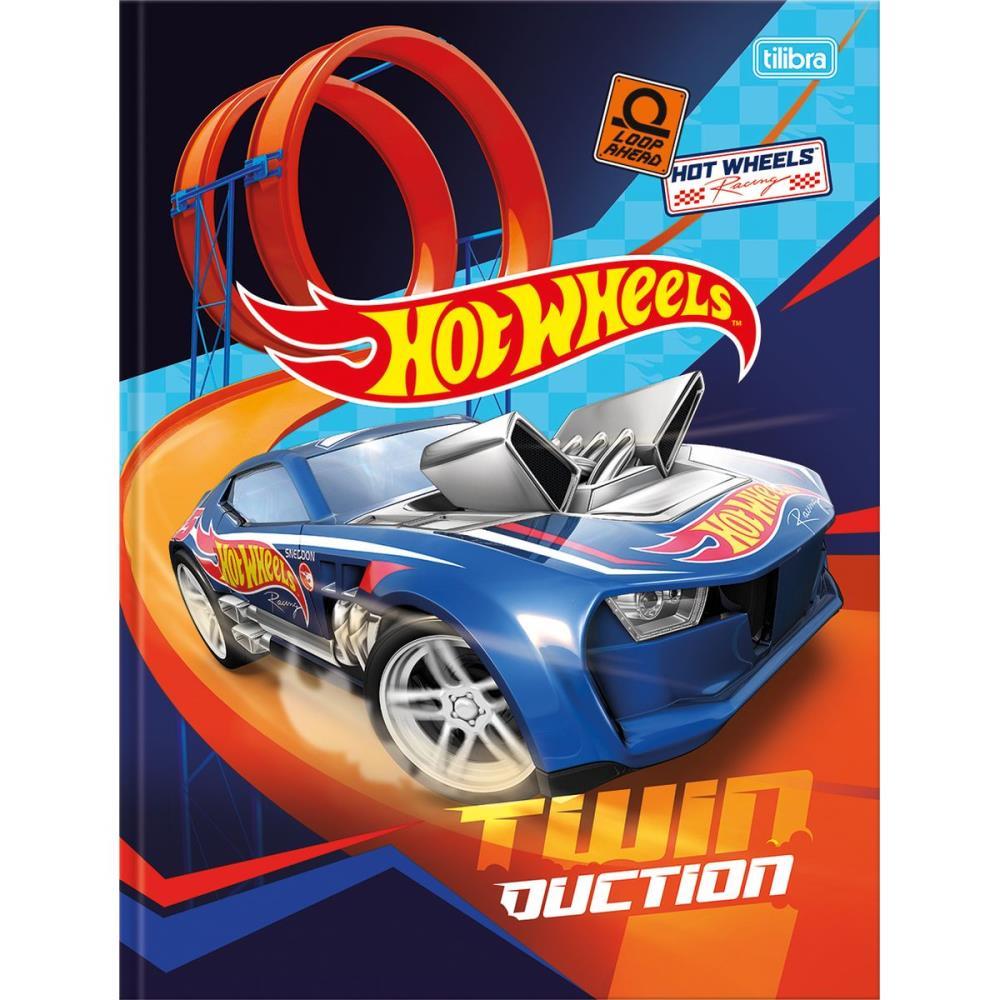 CADERNO BROCHURAO CAPA DURA HOT WHEELS 80FLS. TILIBRA PCT.C/05
