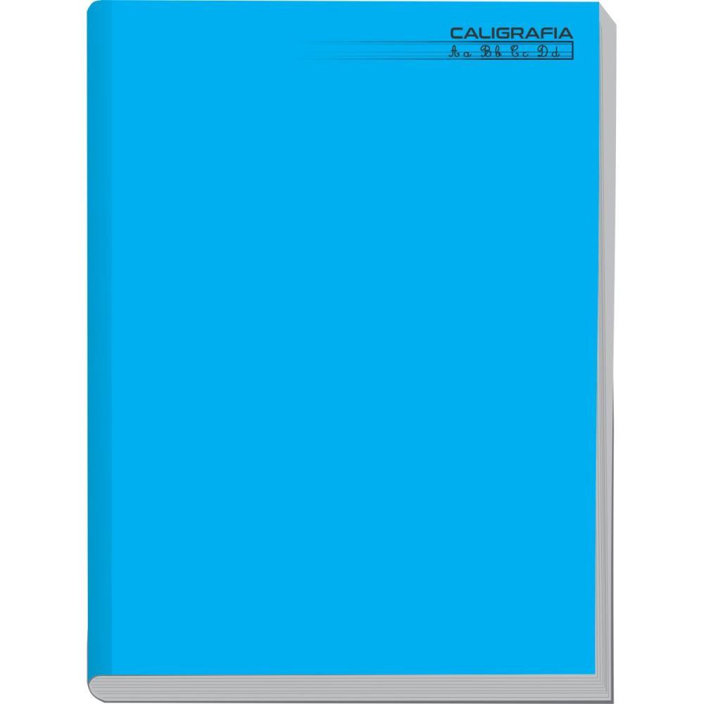 CADERNO CALIGRAFIA CAPA DURA LISO 48FL BROCHURAO AZUL TAMOIO PCT.C/05