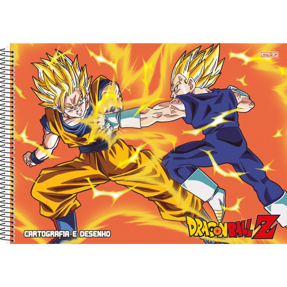 CADERNO DESENHO UNIV CAPA DURA DRAGON BALL Z 60F SD INOVACOES PCT.C/05