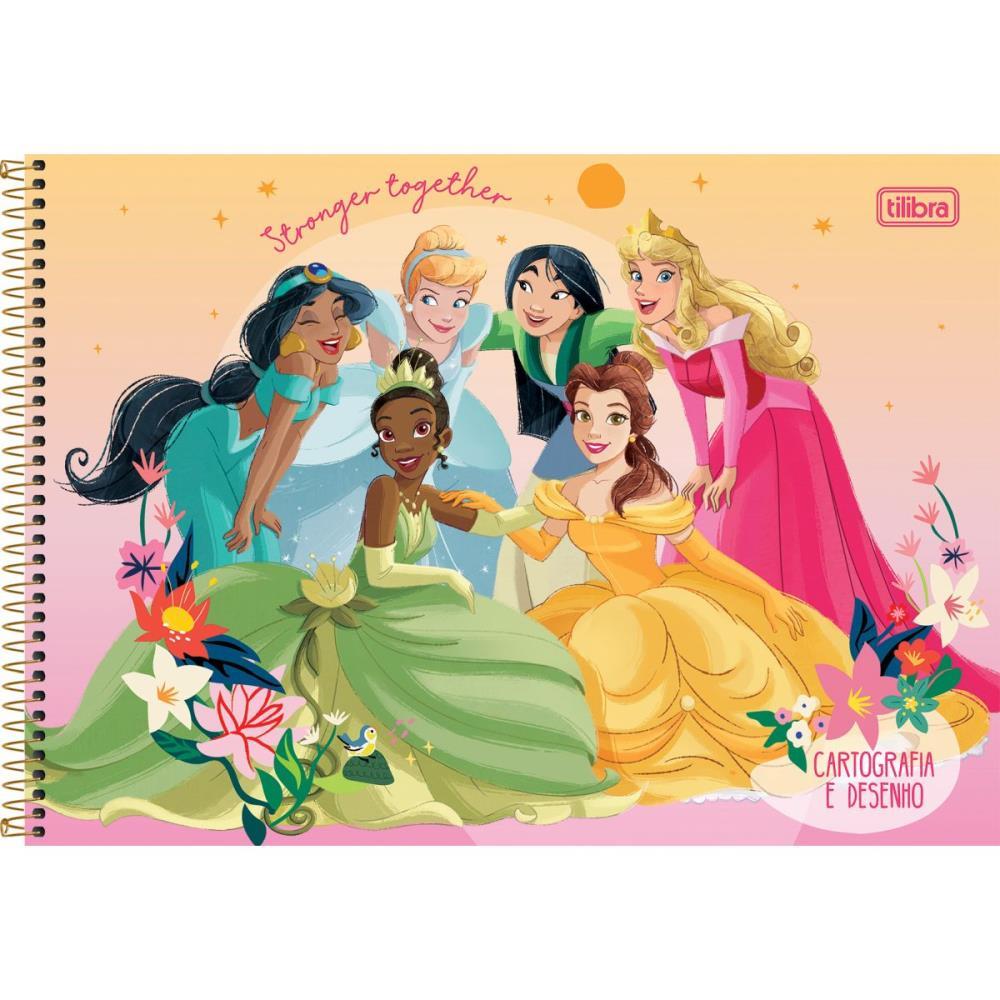 CADERNO DESENHO UNIV CAPA DURA PRINCESAS 80FLS. TILIBRA PCT.C/04