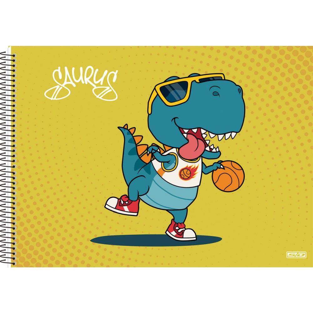 CADERNO DESENHO UNIV CAPA DURA SAURUS 60F SD INOVACOES PCT.C/05