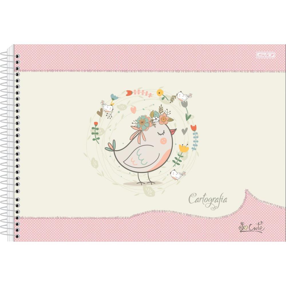 CADERNO DESENHO UNIV CAPA DURA SO CUTE 60F SD INOVACOES PCT.C/05
