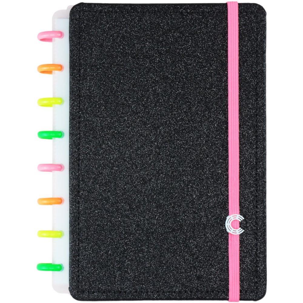 CADERNO INTELIGENTE A5 LETS GLITTER NEON BLACK 80FLS CADERNO INTELIGENTE UNIDADE