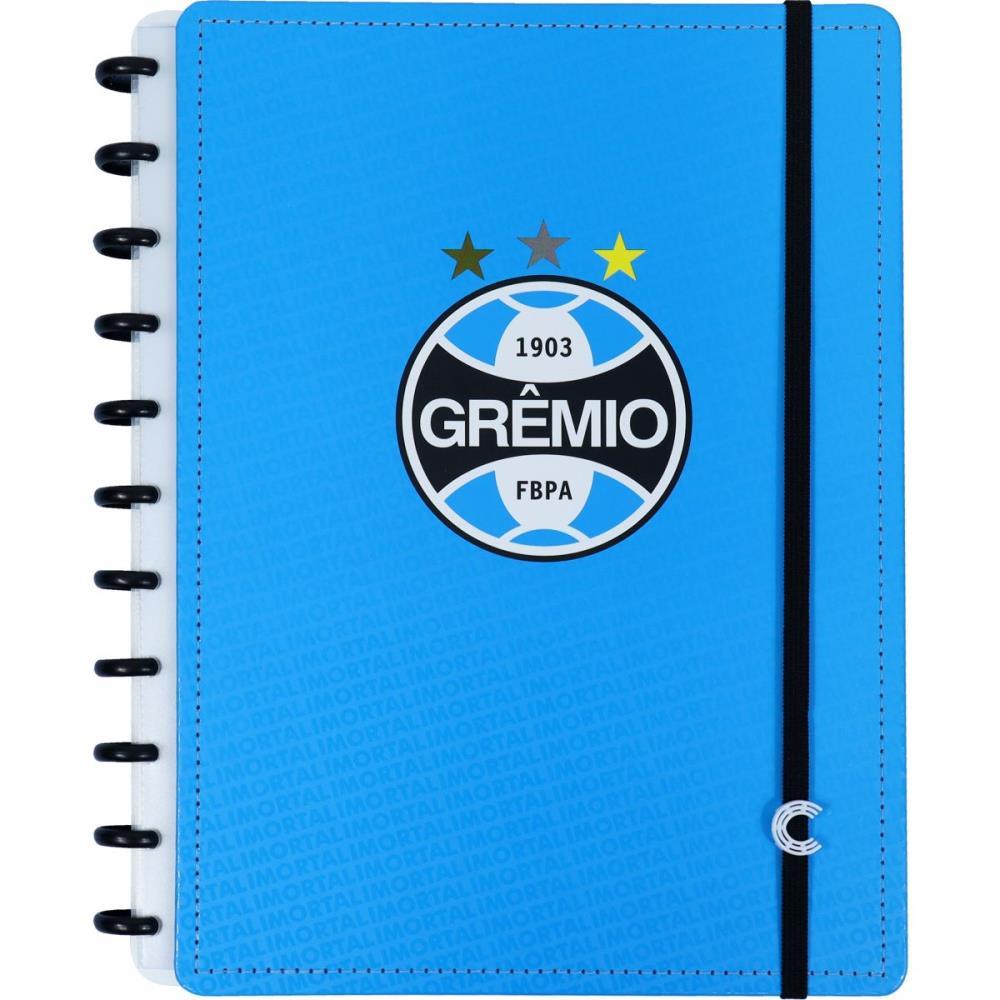 CADERNO INTELIGENTE GRANDE GREMIO IMORTAL AZUL 80FLS CADERNO INTELIGENTE UNIDADE