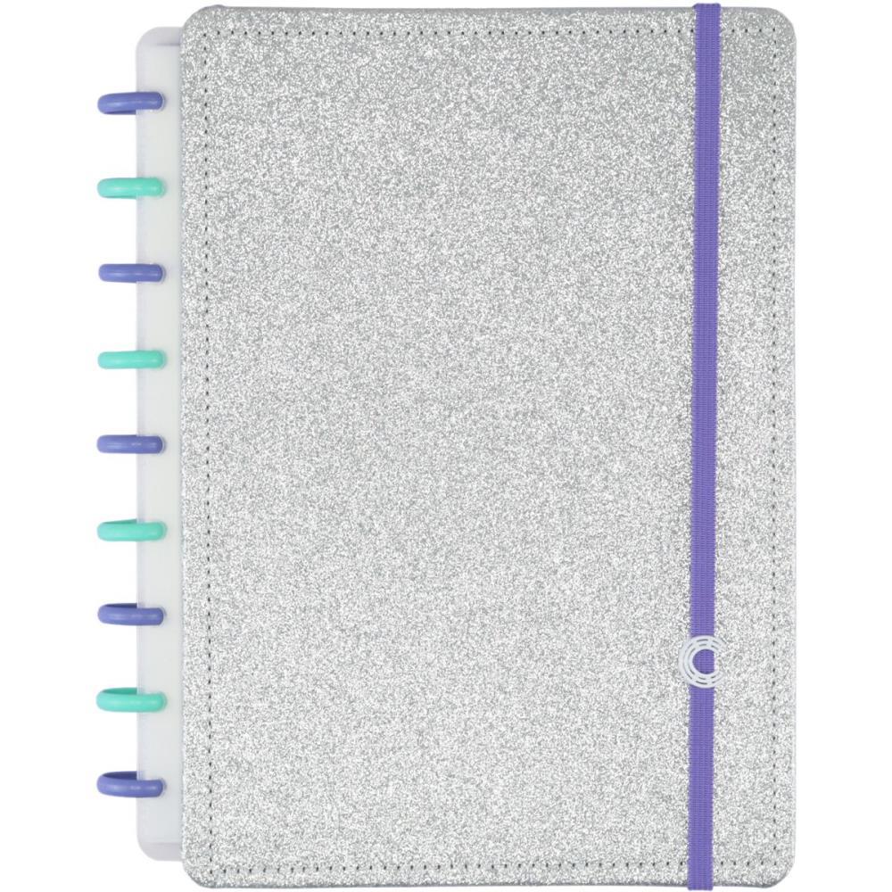 CADERNO INTELIGENTE MEDIO LETS GLITTER SILVER 2.0 80FLS CADERNO INTELIGENTE UNIDADE