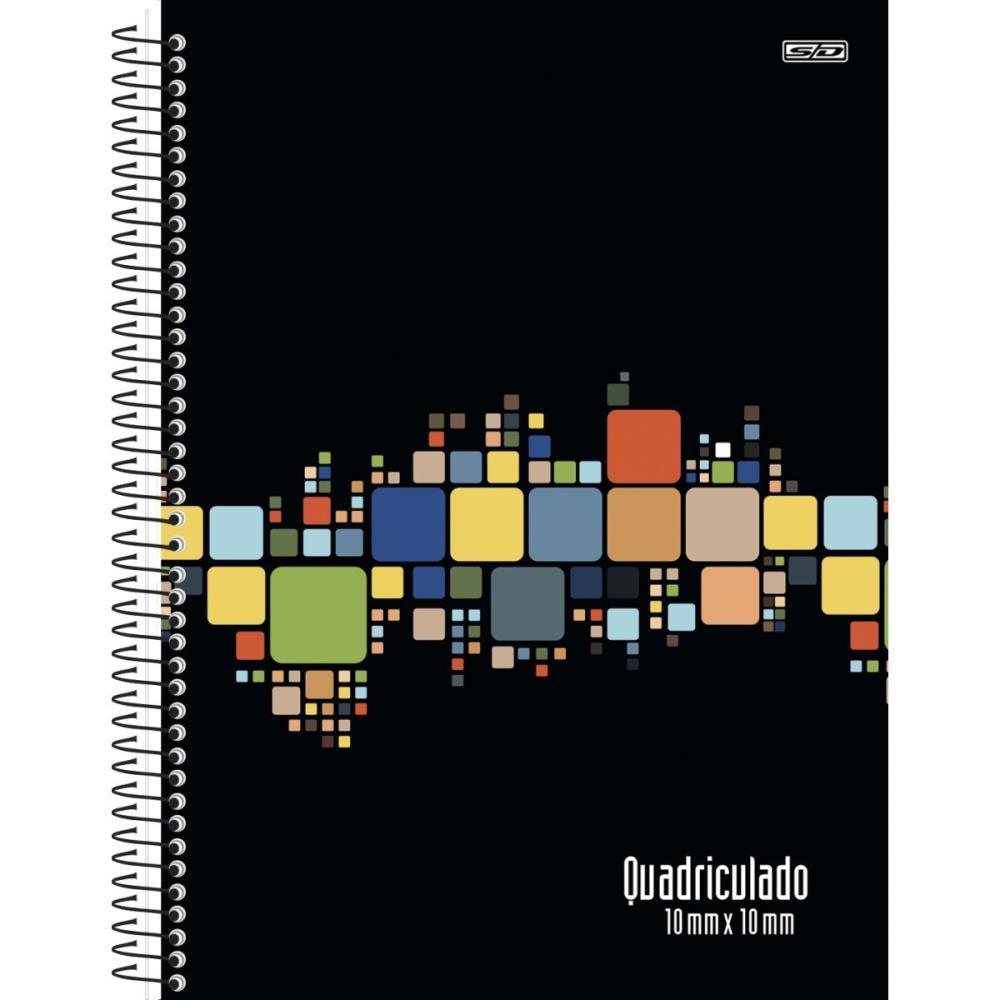 CADERNO QUADRICULADO UNIVERS. 10MMX10MM ESPIRAL CD.80F SD INOVACOES PCT.C/04
