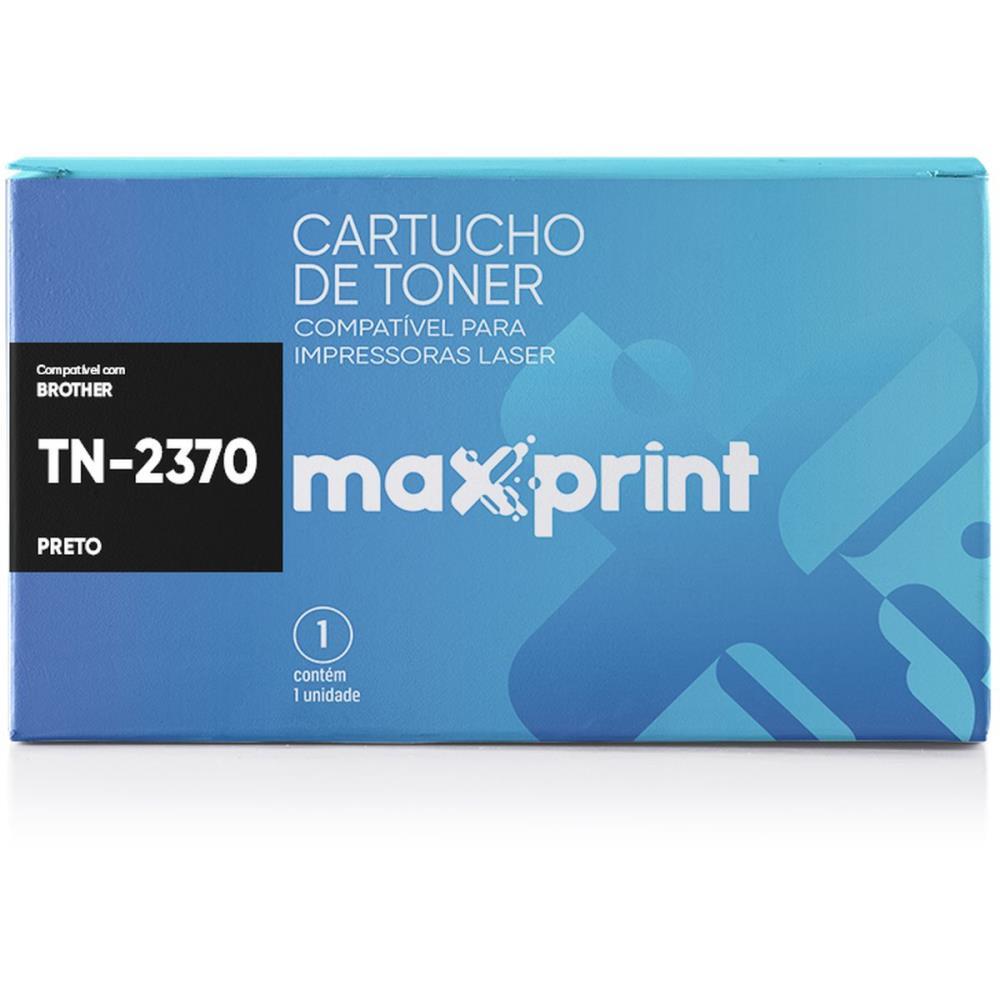 CARTUCHO DE TONER COMP.BROTHER TN-2370 PRETO MAXPRINT UNIDADE
