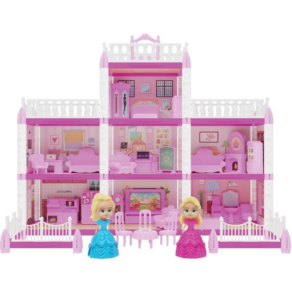 CASINHA DE BONECA CASTELINHO DA PRINCESA 160PCS GGB PLAST UNIDADE