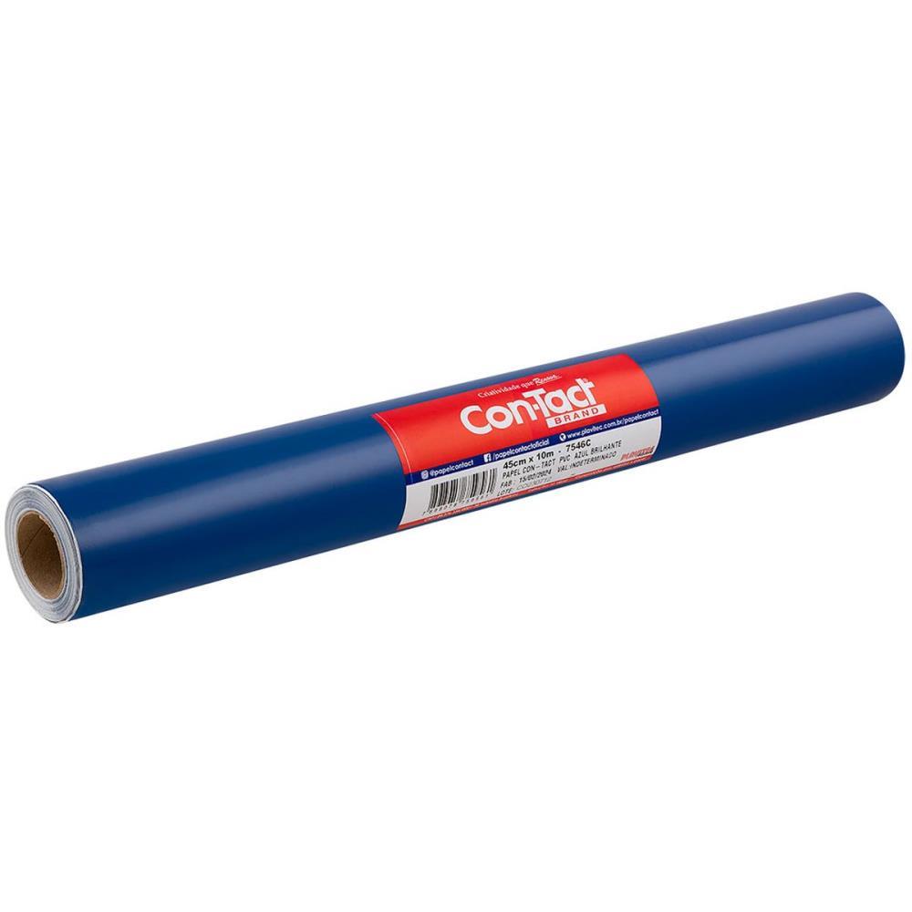 CONTACT LISO 45CMX10M BRILHO AZUL CONTACT ROLO