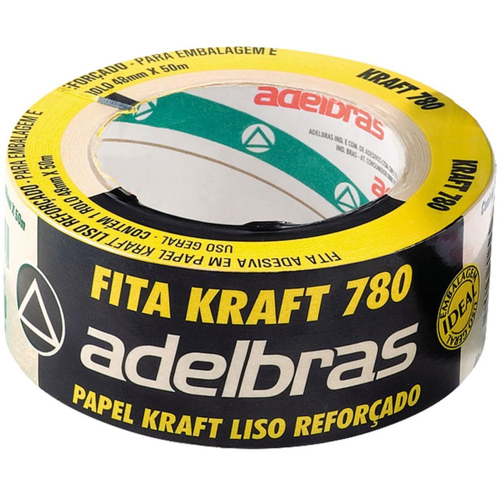 FITA PARA EMPACOTAMENTO PAPEL KRAFT 780 48MMX50MTS ADELBRAS UNIDADE