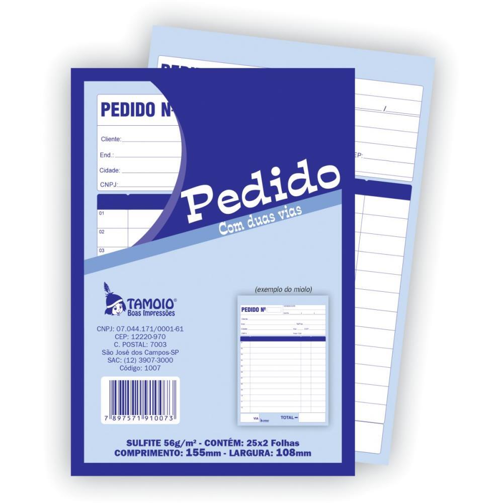 IMPRESSO TALAO DE PEDIDO 1/36 2 VIAS 25 FOLHAS TAMOIO PCT.C/20