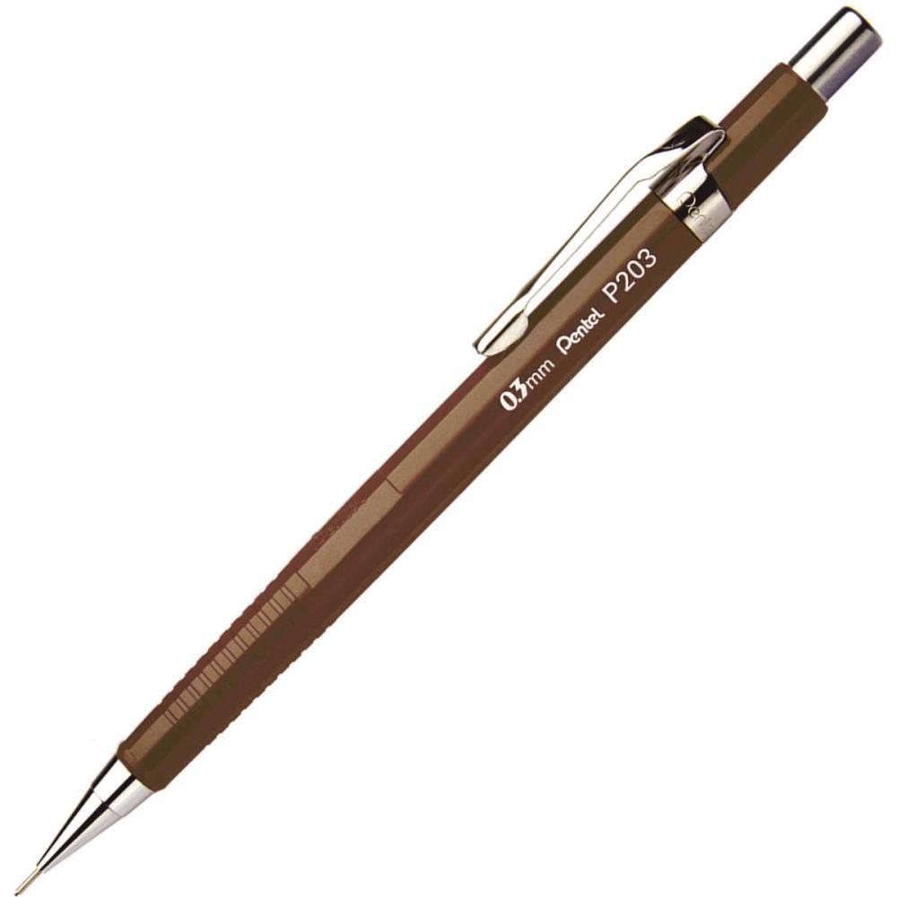 LAPISEIRA 0.3MM PENTEL MARROM PENTEL CX.C/12