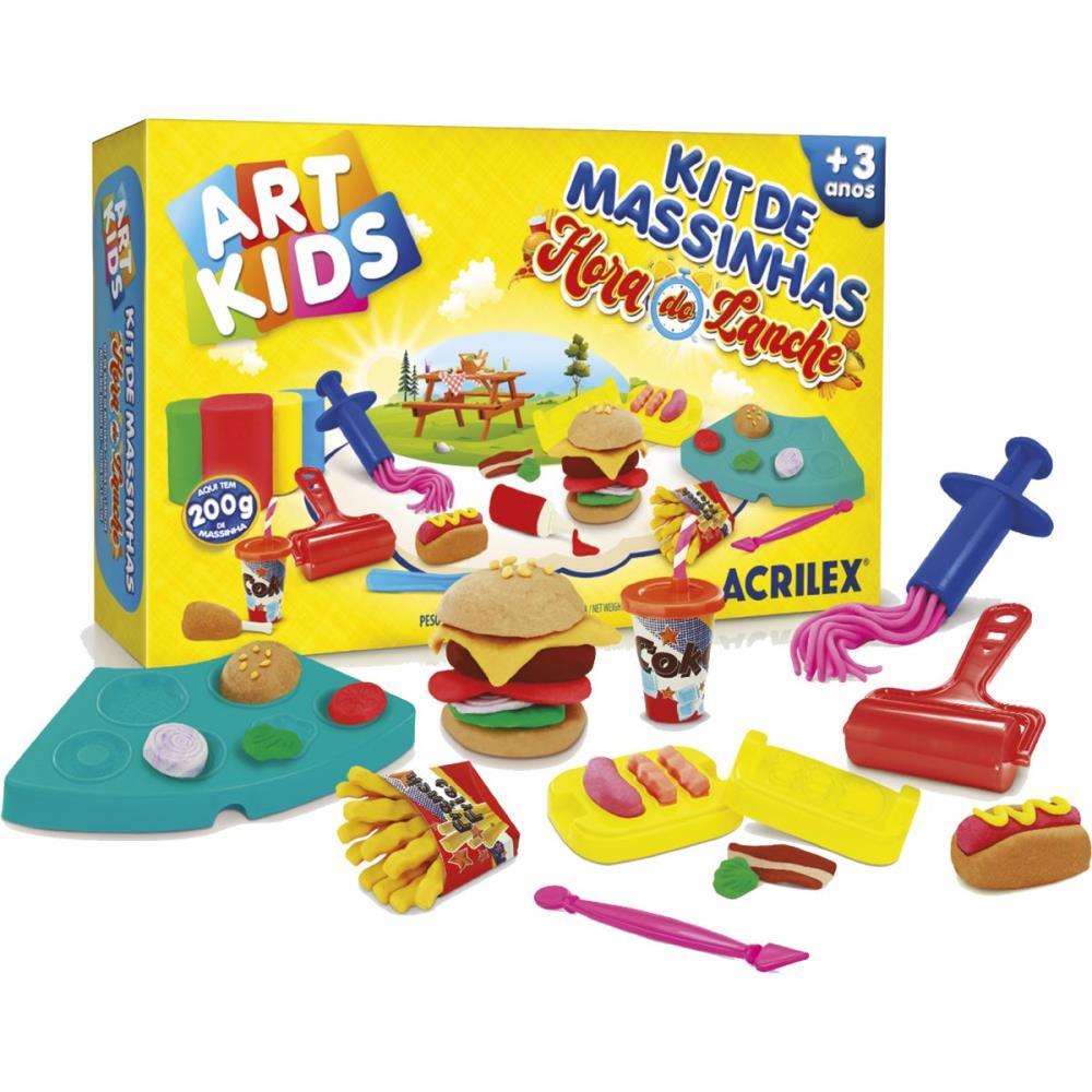 MASSA PARA MODELAR CRIATIVA ART KIDS HORA DO LANCHE 200G ACRILEX UNIDADE