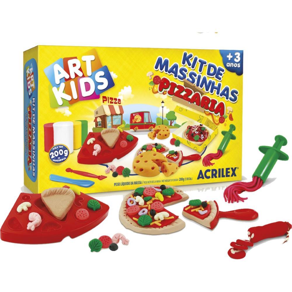 MASSA PARA MODELAR CRIATIVA ART KIDS PIZZARIA 200G ACRILEX UNIDADE