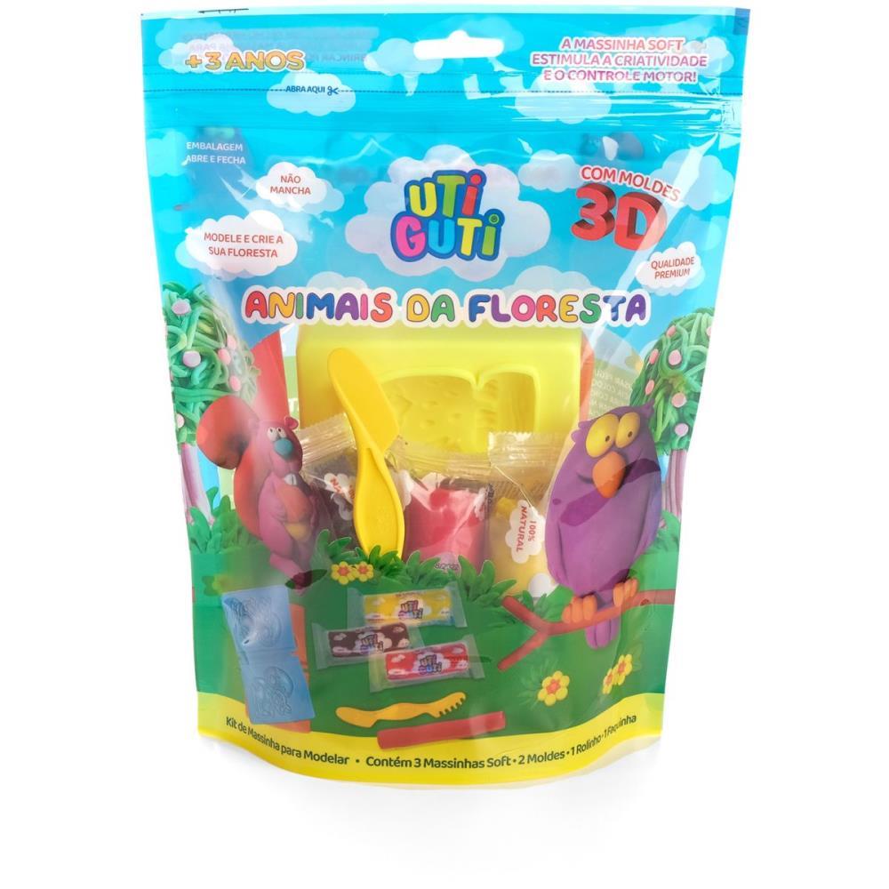 MASSA PARA MODELAR CRIATIVA KIT ANIMAIS FLORESTA UTIGUTI 7 FILA CANSON UNIDADE