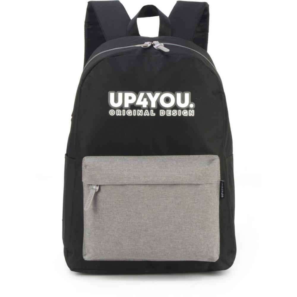 MOCHILA UP4YOU G PRETA C/CINZA LUXCEL UNIDADE