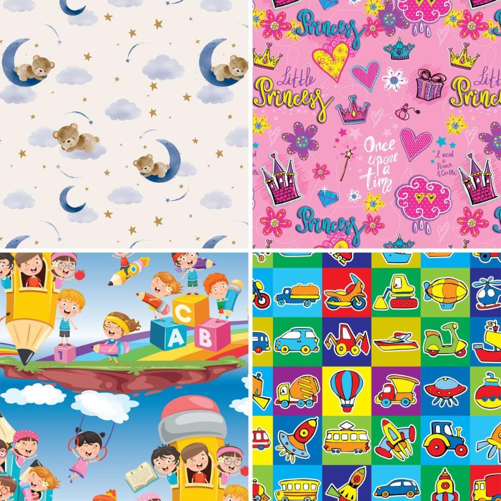 PAPEL PRESENTE 50X60CM COUCHE FANTASIA INFANTIL I 4MOD.(S) GESSELE PCT.C/40