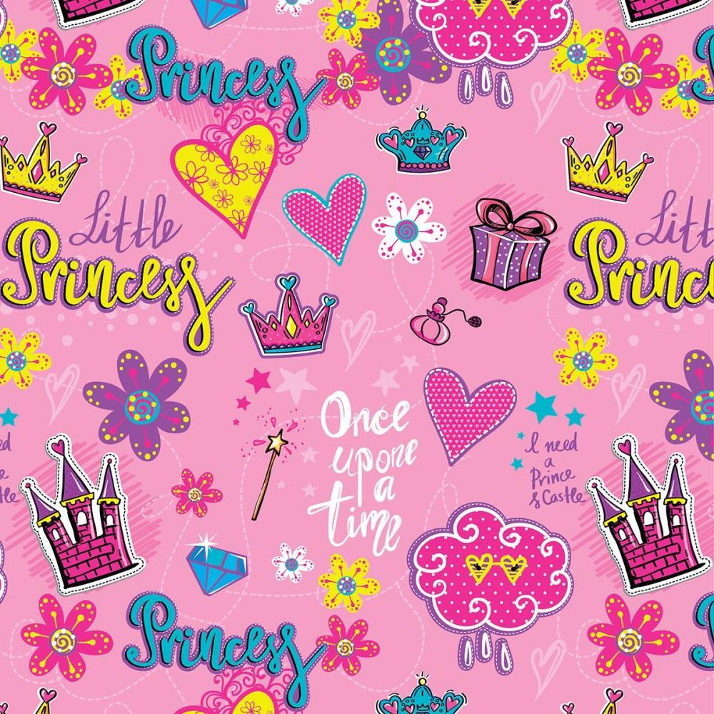 PAPEL PRESENTE BOBINA COUCHE 60CM. MOD.141 LITTLE PRINCESS GESSELE BO-100MTS
