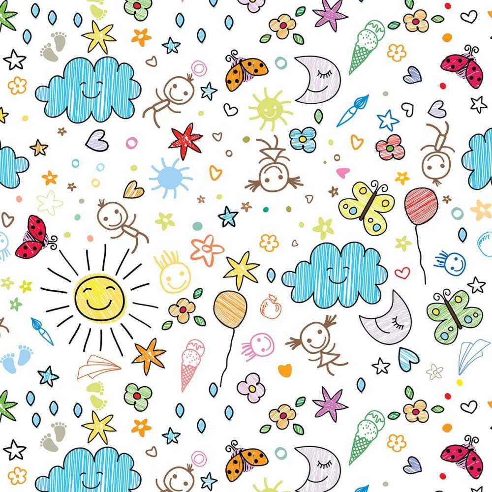 PAPEL PRESENTE BOBINA COUCHE 60CM. MOD.154 RISCOS E RABISCO GESSELE BO-100MTS
