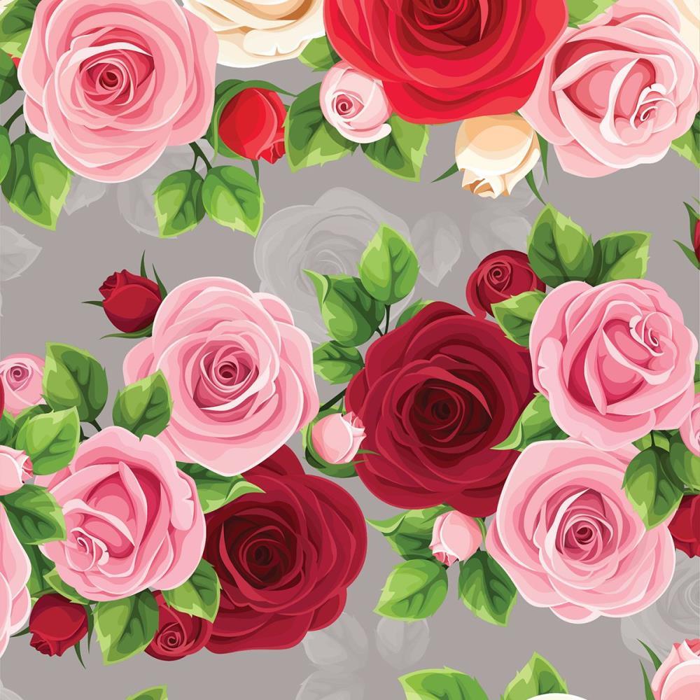PAPEL PRESENTE BOBINA COUCHE 60CM. MOD.218 ROSAS GESSELE BO-100MTS