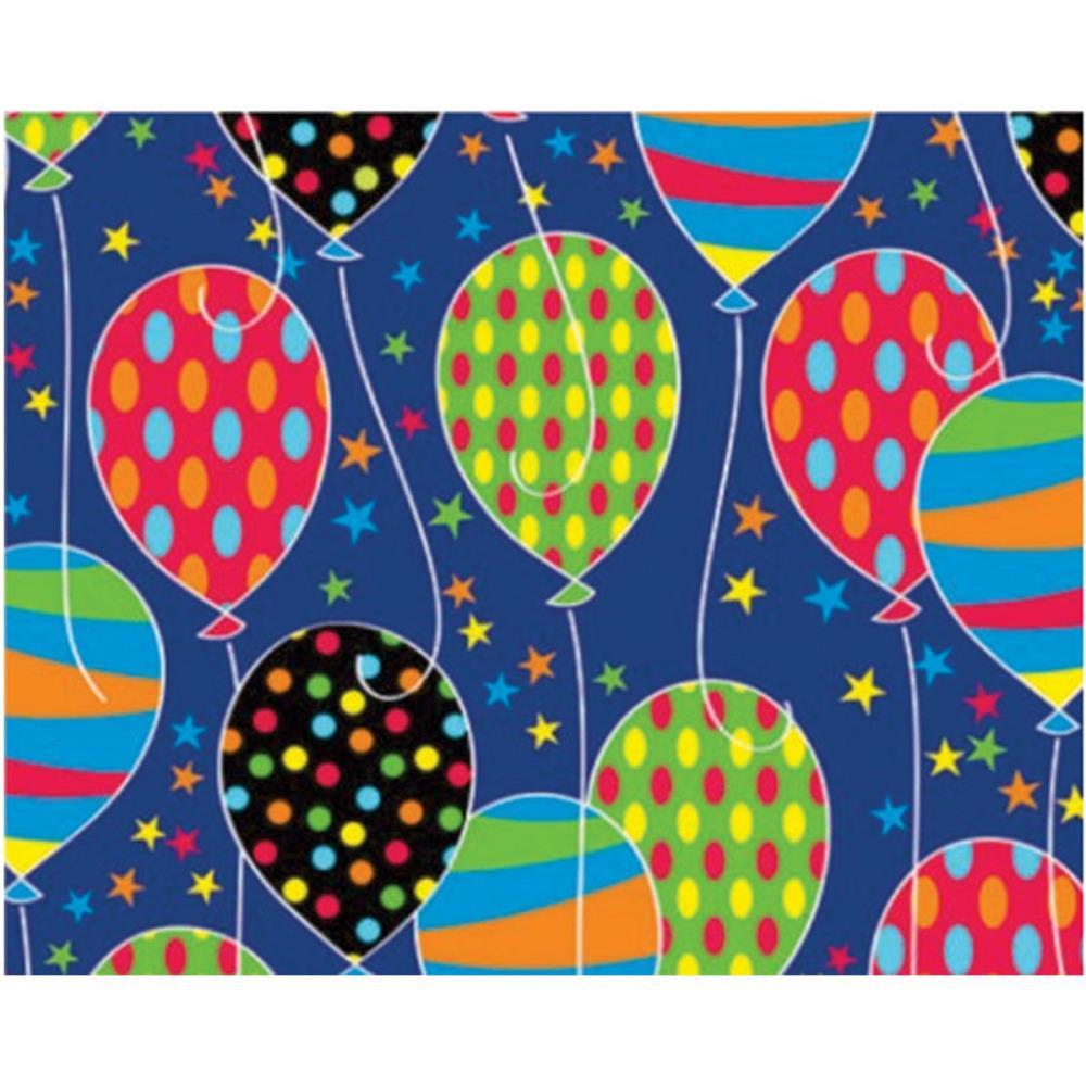 PAPEL PRESENTE BOBINA COUCHE 60CM.MOD.346 BALOES V.M.P. BO-100MTS