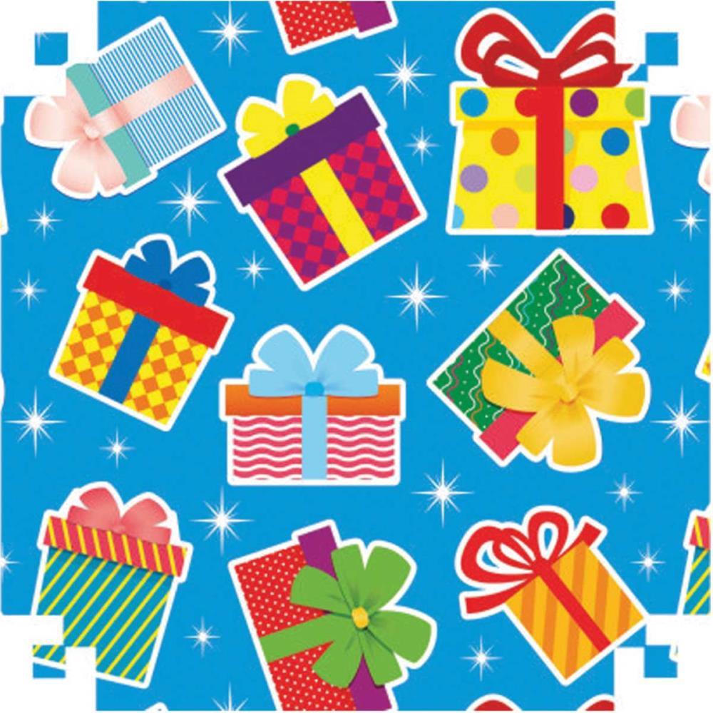 PAPEL PRESENTE BOBINA COUCHE 60CM.MOD.429 PRESENTES/FESTAS V.M.P. BO-100MTS