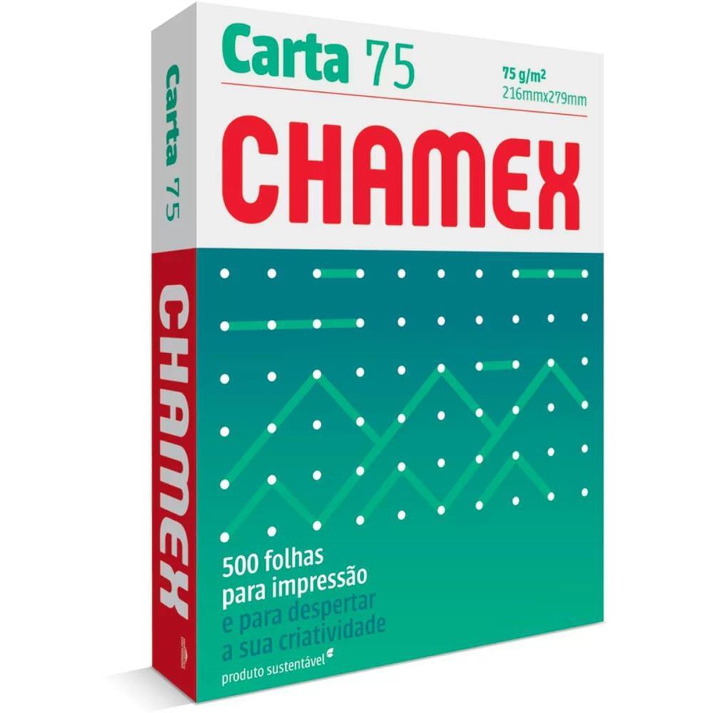 PAPEL SULFITE CARTA CHAMEX 75G 500 FLS. INTERNATIONAL PAPER PACOTE