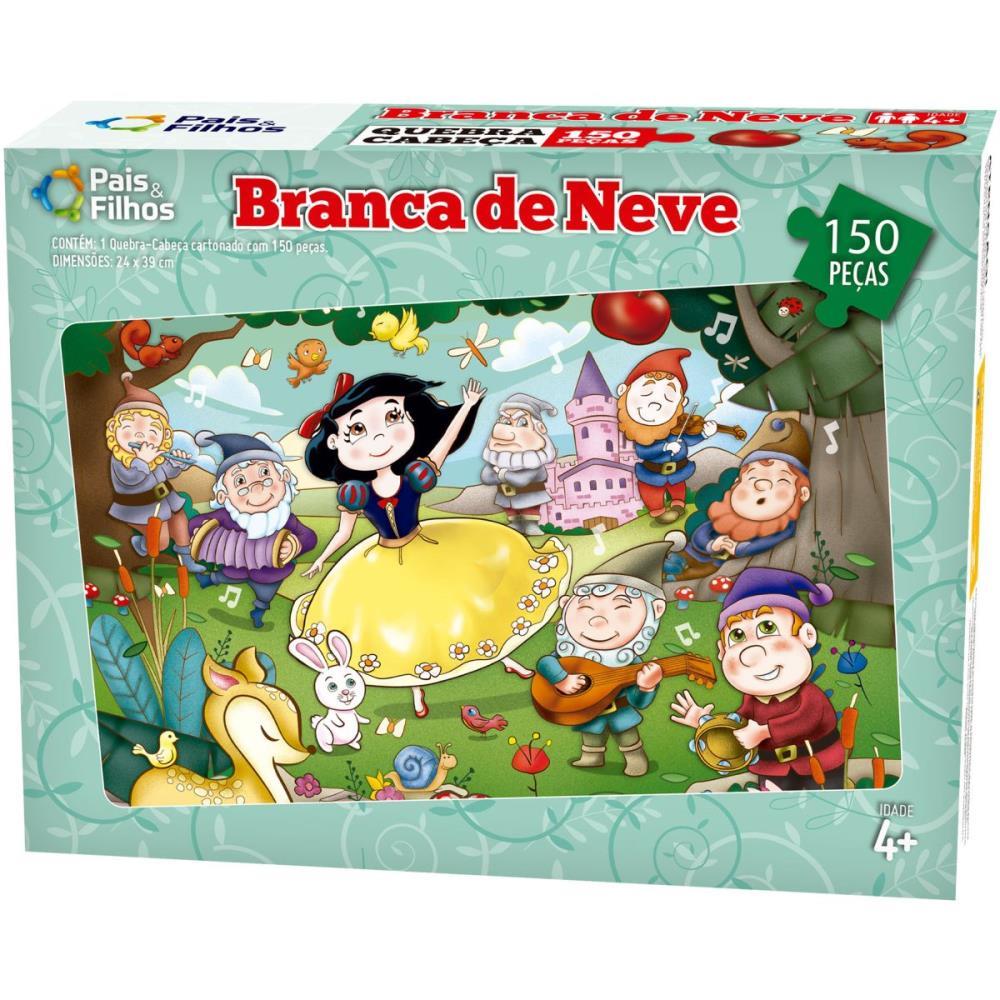 QUEBRA-CABECA CARTONADO BRANCA DE NEVE 150 PECAS PAIS E FILHOS UNIDADE