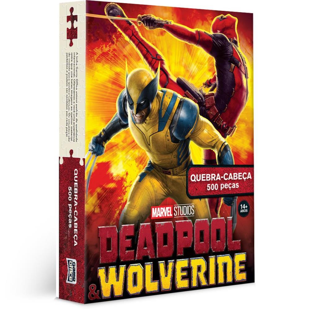 QUEBRA-CABECA CARTONADO DEADPOOL WOLVERINE 500 PECAS TOYSTER UNIDADE