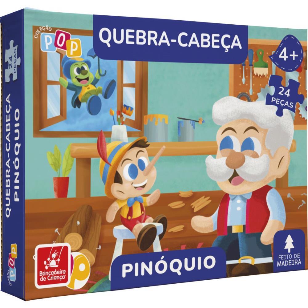 QUEBRA-CABECA MADEIRA PINOQUIO 24PCS BRINC. DE CRIANCA UNIDADE