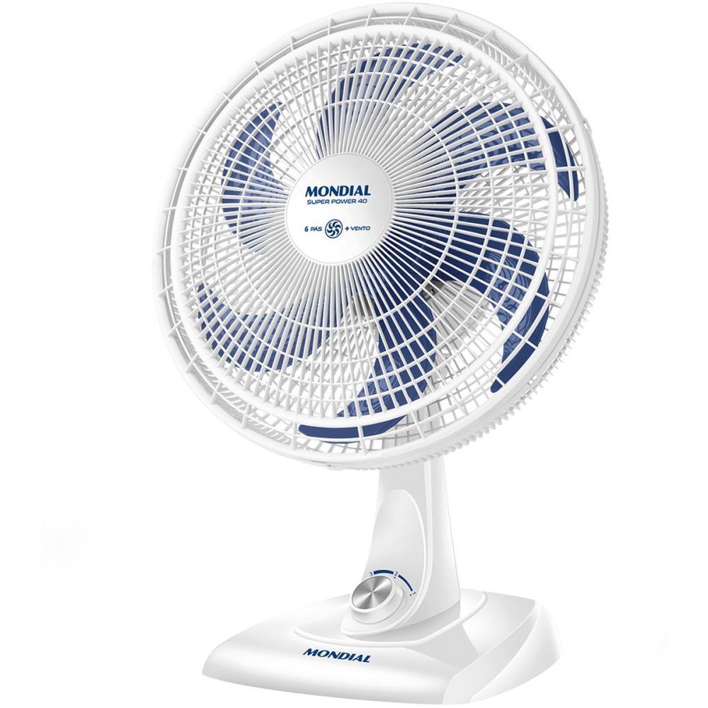 VENTILADOR MESA SUPER POWER 220V 40CM BCO MONDIAL UNIDADE