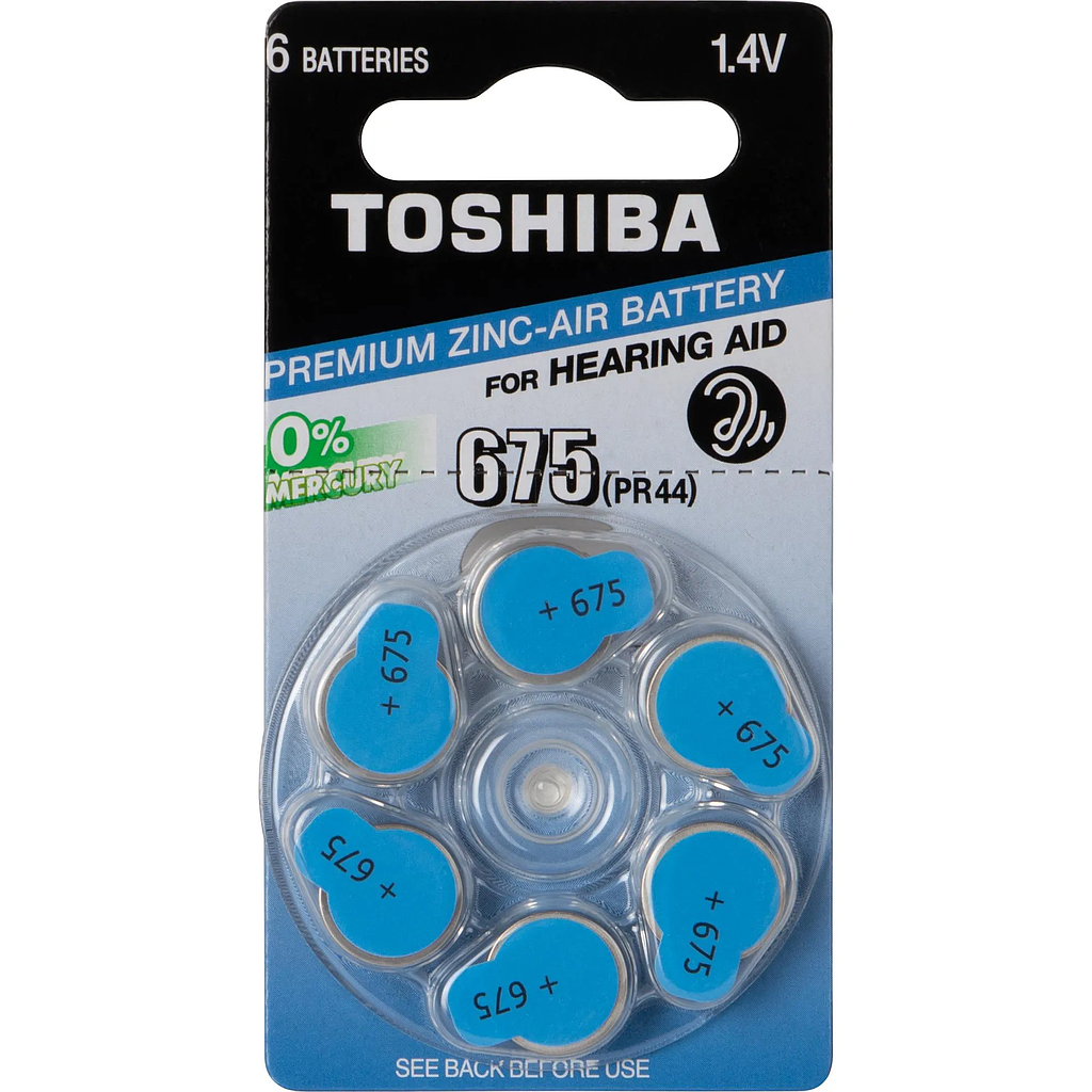Pilha Auditiva Pr44 675 Toshiba c/6