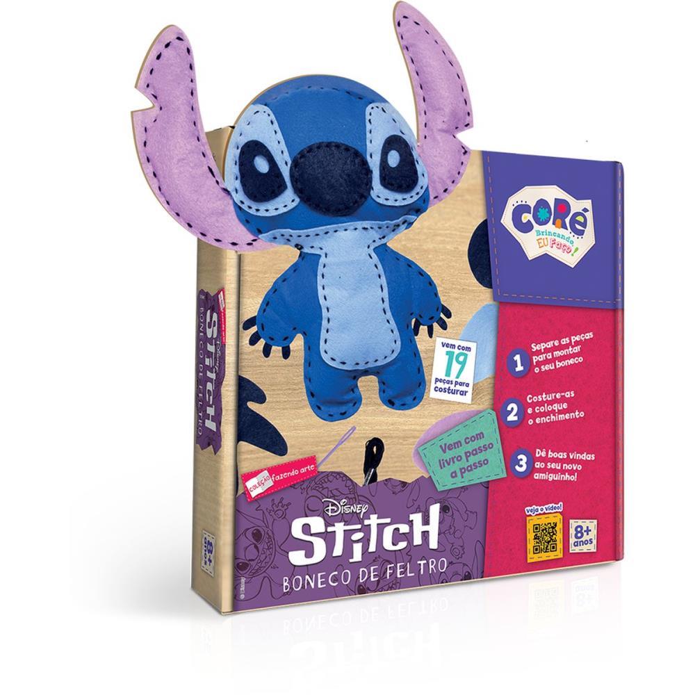 LIVRO BRINQUEDO ILUSTRADO STITCH BONECO DE FELTRO TOYSTER UNIDADE
