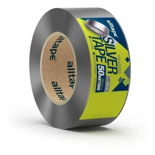 FITA ADESIVA ALLTAPE SK 431 SILVER TAPE 48MM X 50M CINZA