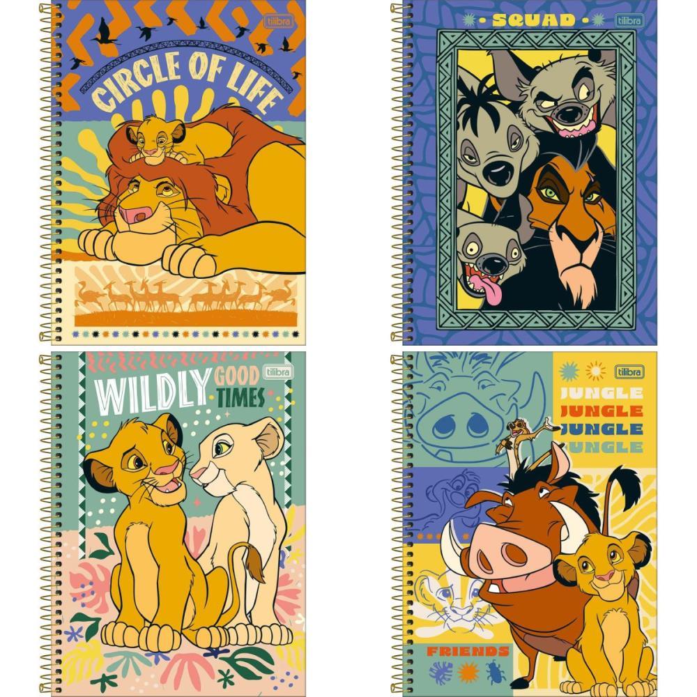 CADERNO 01X1 CAPA DURA O REI LEAO 80FLS TILIBRA PCT.C/04