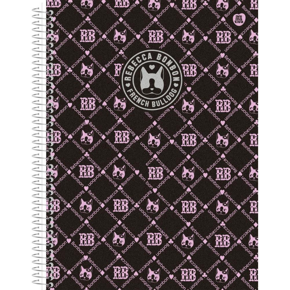 CADERNO 10X1 CAPA DURA REBECA BONBON 160F SD/ANIMATIVA PCT.C/04