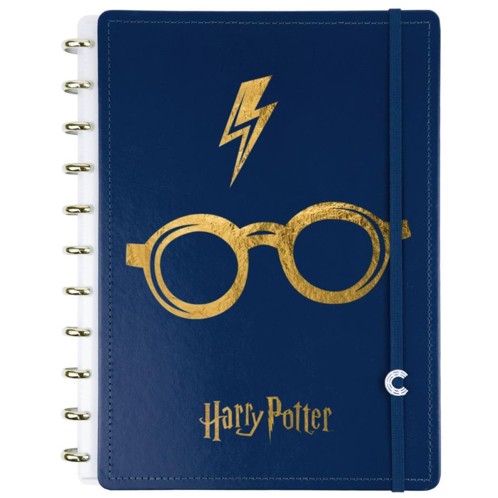 CADERNO INTELIGENTE GRANDE HARRY POTTER AZUL 80FLS CADERNO INTELIGENTE UNIDADE