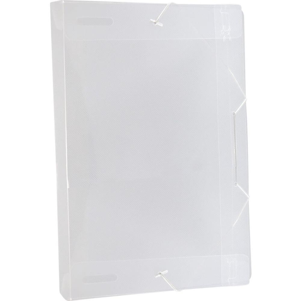 PASTA ABA ELASTICA PLASTICA OFICIO 30 MM CRISTAL DAC PCT.C/10