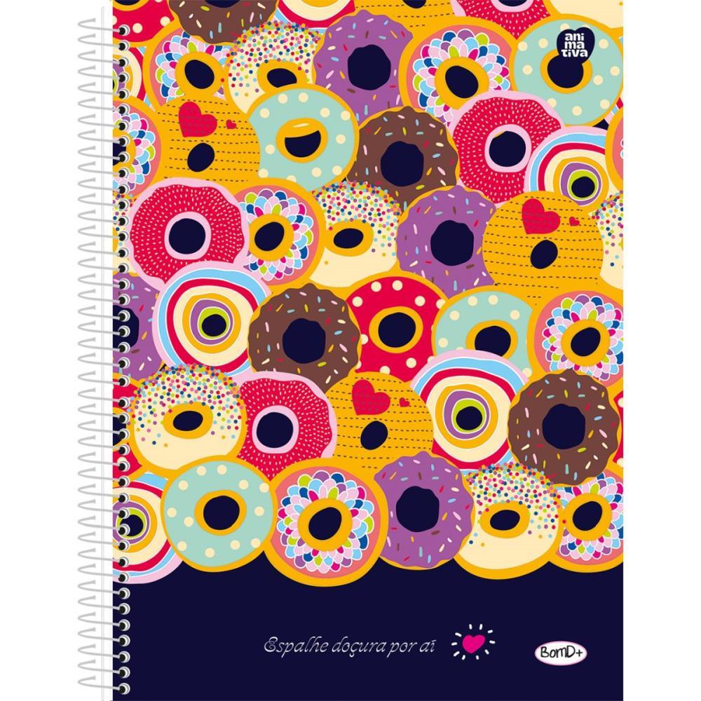CADERNO 01X1 CAPA DURA BOM D+ FEMININO 80F SD INOVACOES UNIDADE