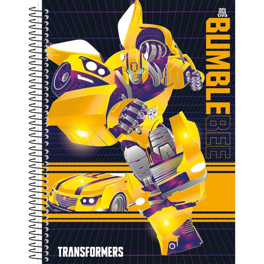 CADERNO 01X1 CAPA DURA TRANSFORMERS 80F SD INOVACOES UNIDADE