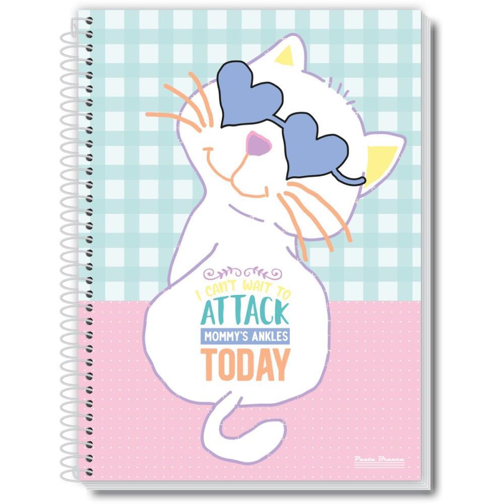 CADERNO 01X1 CAPA DURA UAU 96FLS. PAUTA BRANCA UNIDADE