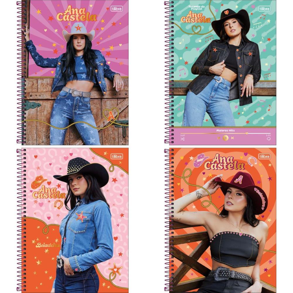 CADERNO 10X1 CAPA DURA ANA CASTELA 160FLS TILIBRA UNIDADE