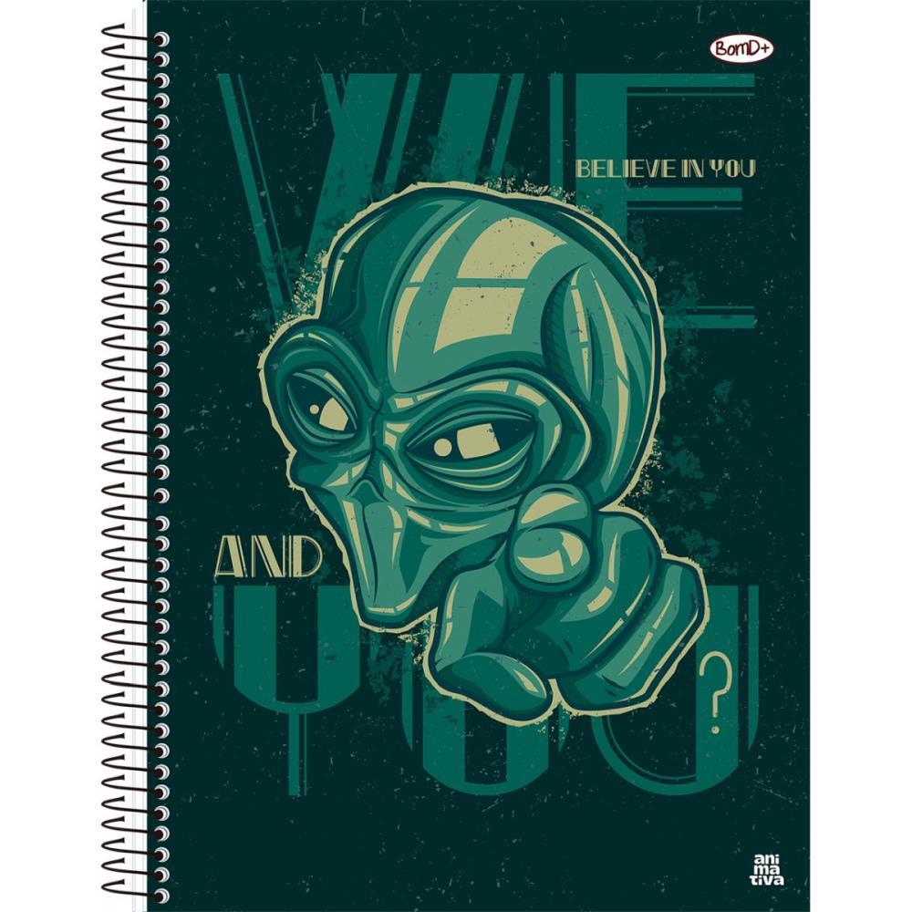 CADERNO 10X1 CAPA DURA BOM D+ MASCULINO 160F SD INOVACOES UNIDADE