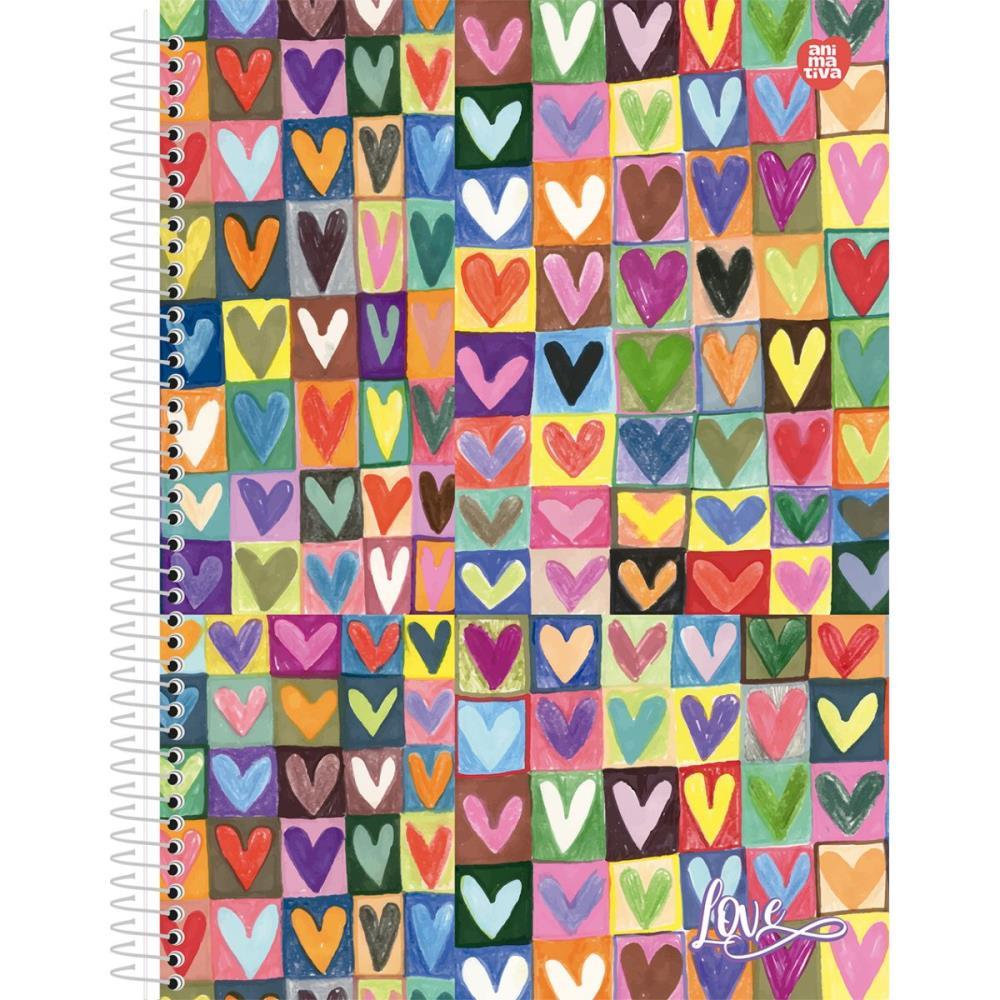 CADERNO 10X1 CAPA DURA LOVE 160F SD INOVACOES UNIDADE